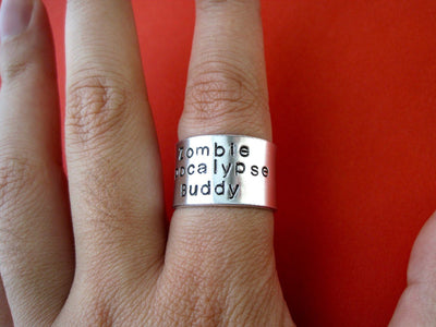 Zombie Apocalypse Buddy Ring Set