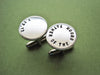 Father of the Groom Cufflinks, green background