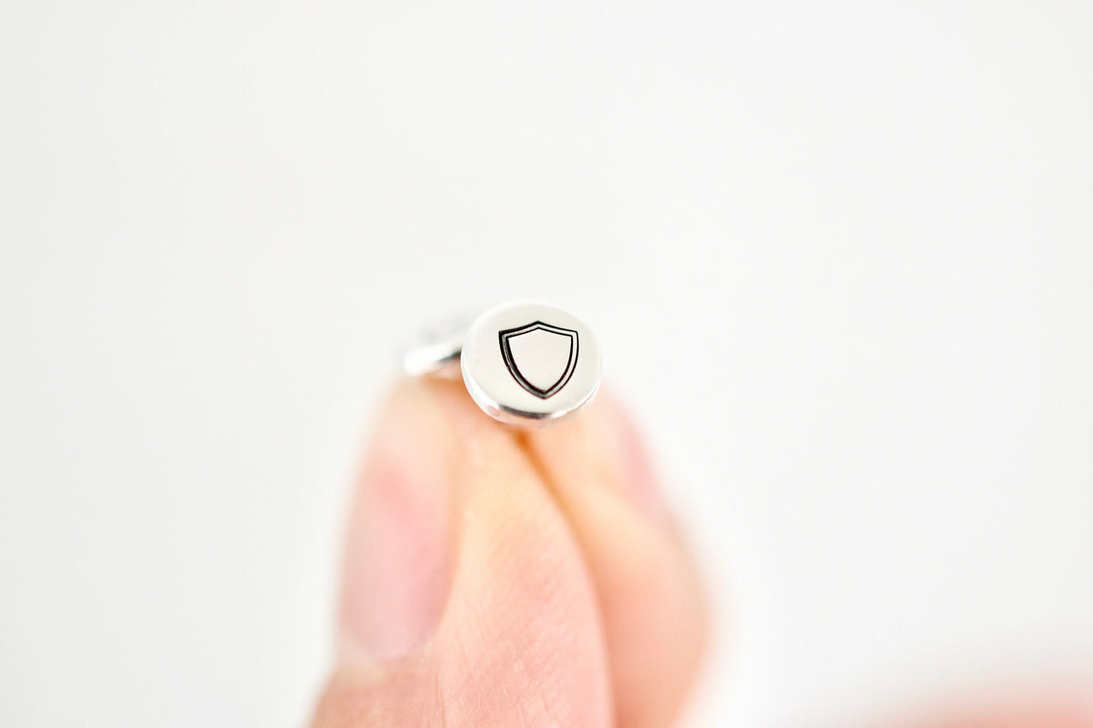 Crest Earrings - Shield Earrings