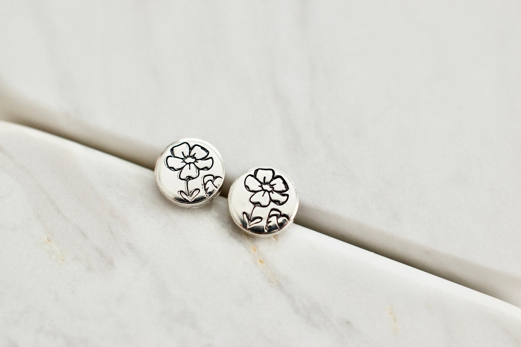 Cosmos Earrings - October Birth Flower