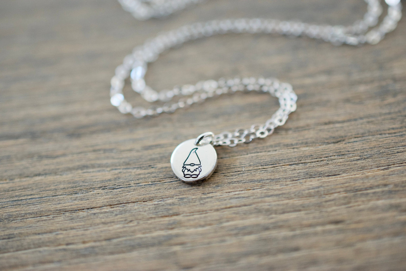 Gnome Necklace - Sterling Necklace