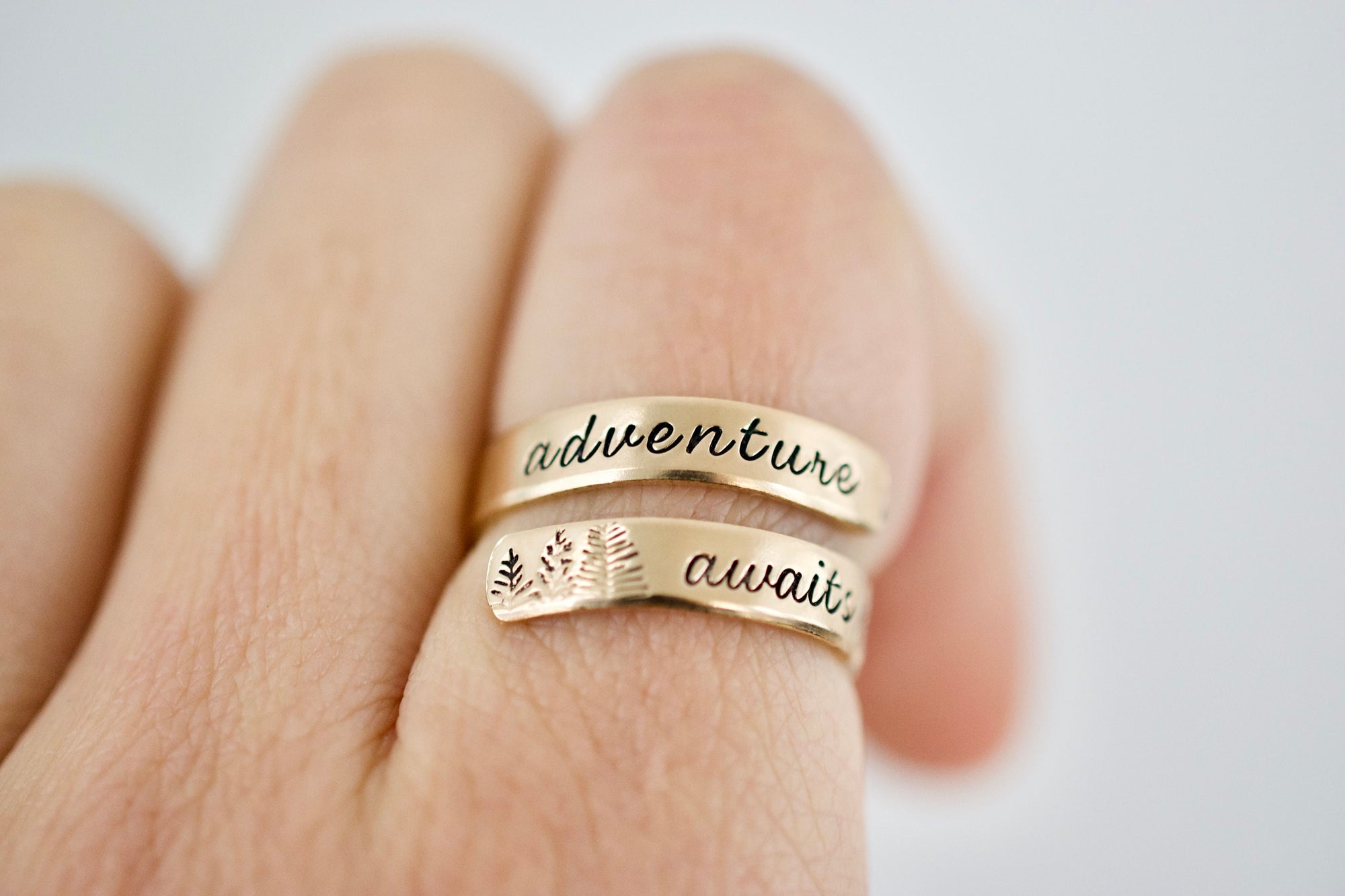 Adventure Awaits Ring - Sterling Silver Wrap Ring