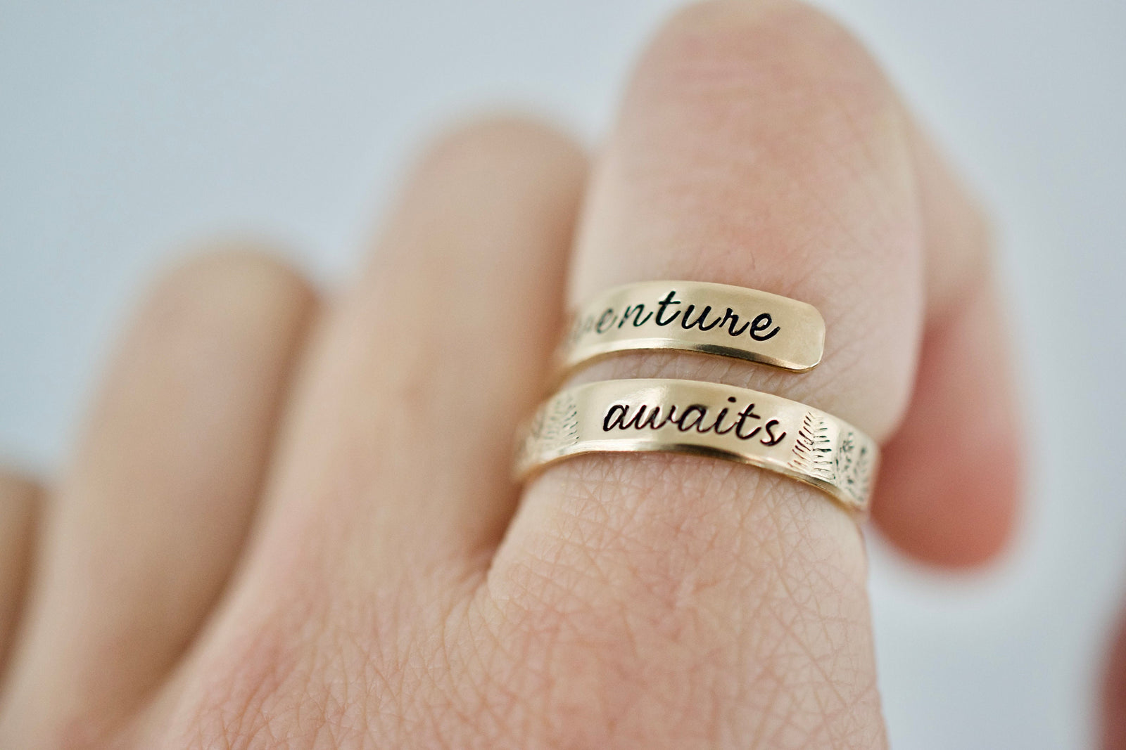 Adventure Awaits Ring - Sterling Silver Wrap Ring