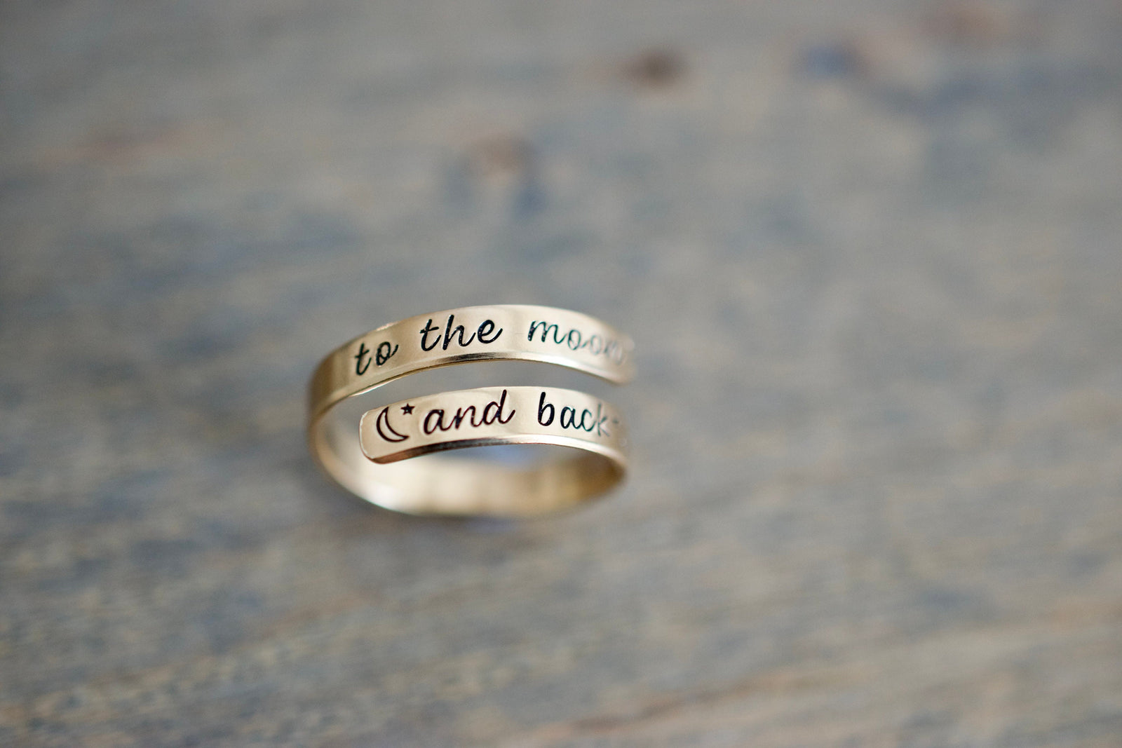 To the Moon and Back Wrap Ring