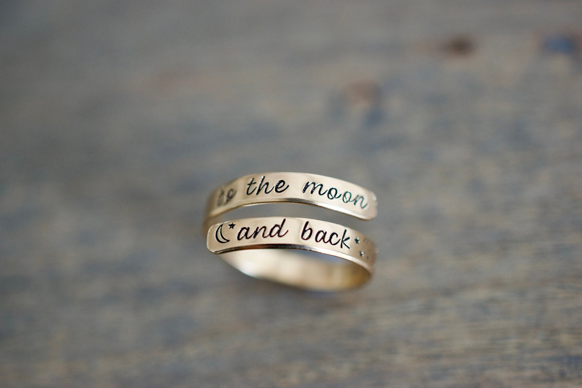 To the Moon and Back Wrap Ring