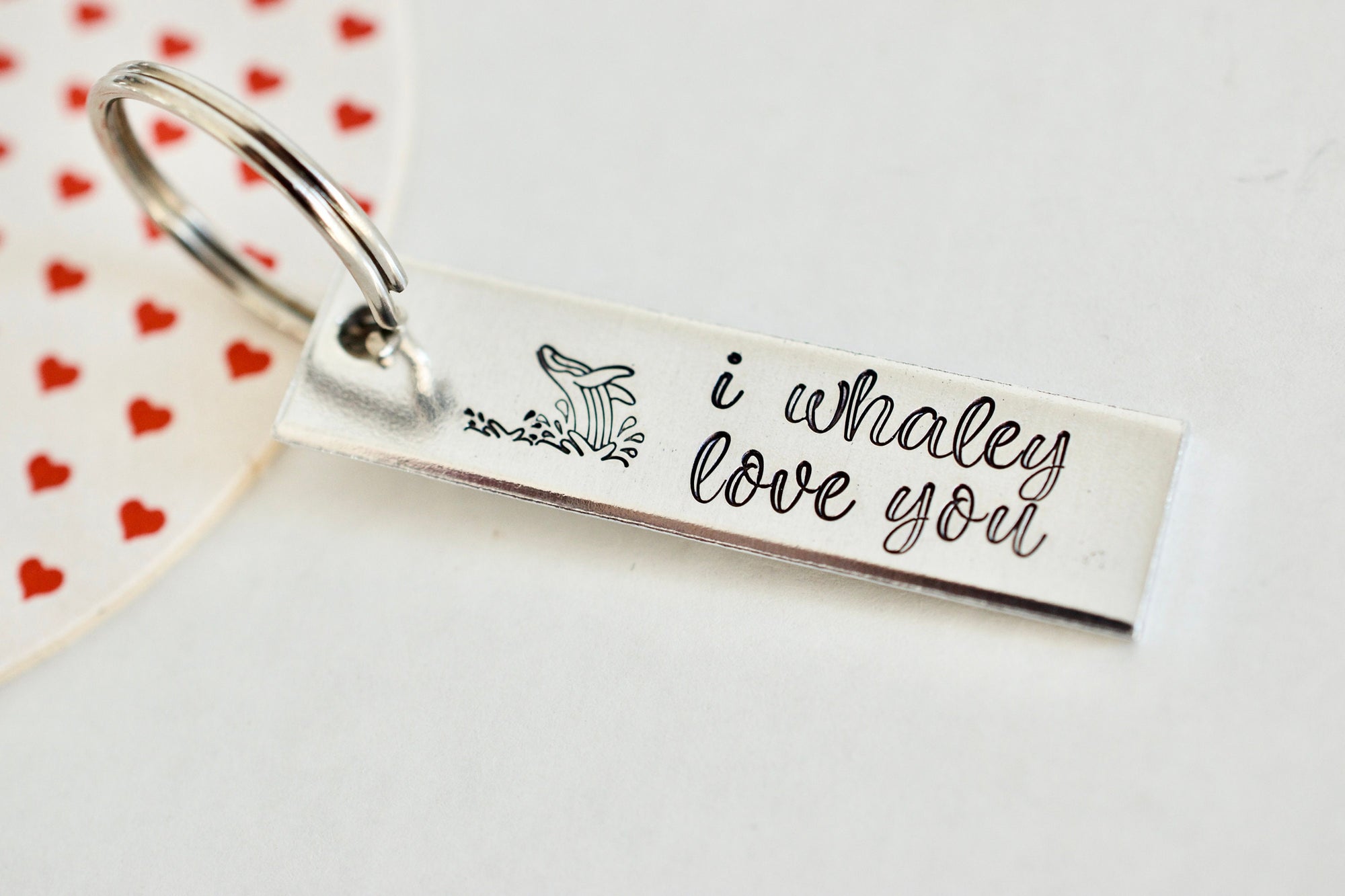 I whaley love you Keychain - Whale Keychain