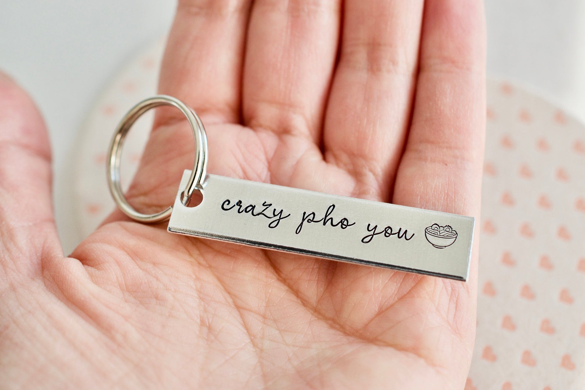 Crazy Pho You Keychain - Food Keychain