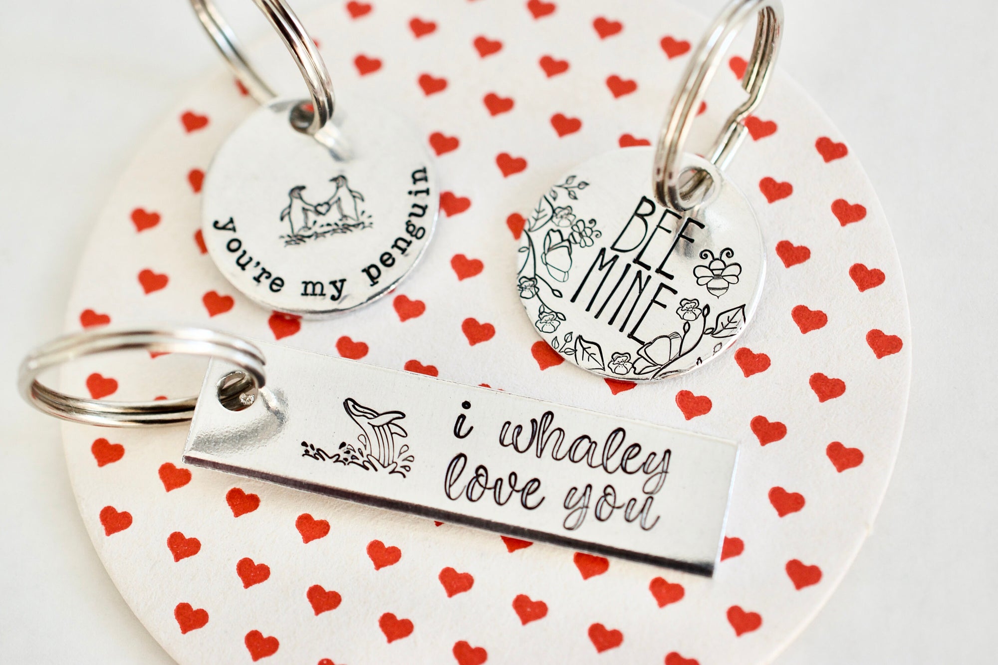 Be Mine Keychain - Bee Valentine's Day Keychain