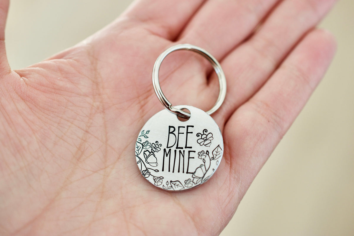 Be Mine Keychain - Bee Valentine&#39;s Day Keychain