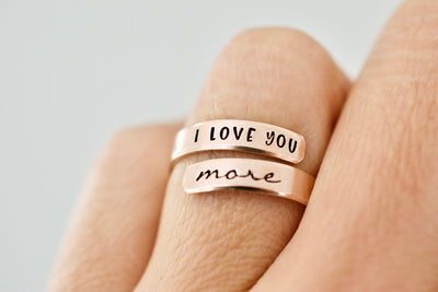 I love you more Wrap Ring