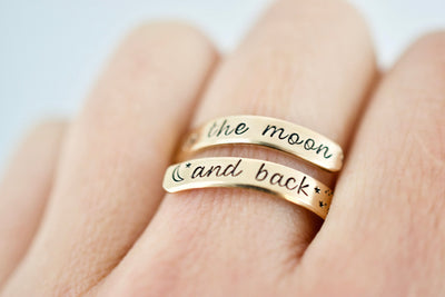 To the Moon and Back Wrap Ring