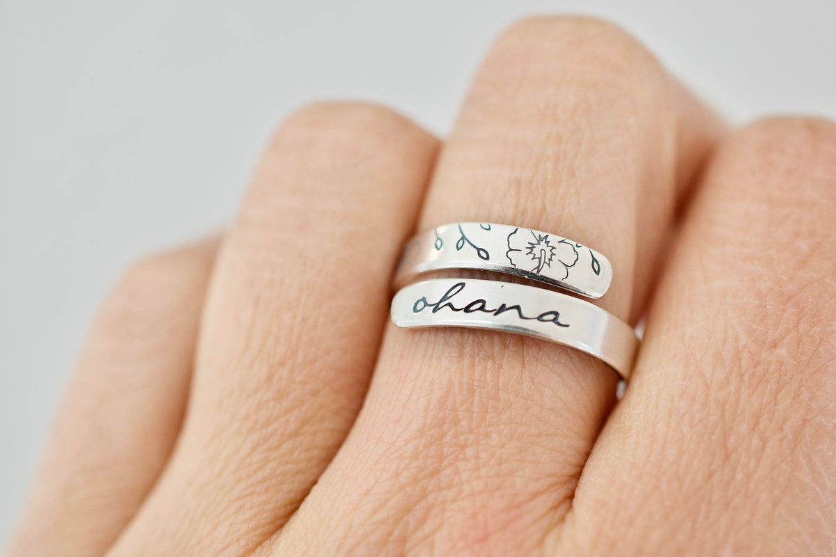 Ohana Wrap Ring - Sterling, Rose Gold, Gold Ring
