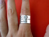 Graduation Ring | Hand Stamped Ring, On Finger