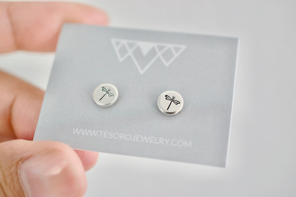 Dragonfly Earrings - Sterling Earrings