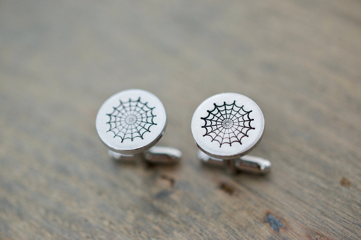 Spider Web Cufflinks
