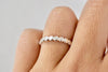 Flat Bead Silver Ring - Sterling Bead Stacking Ring