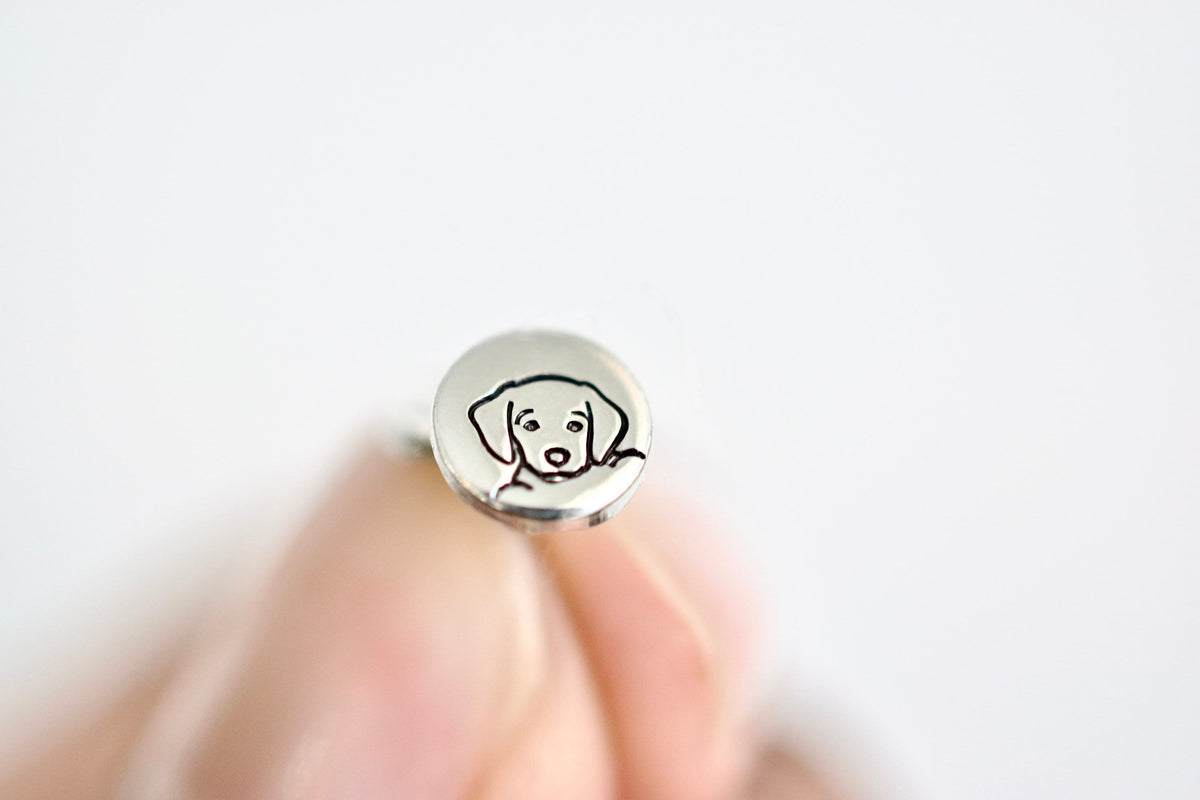 Puppy Earrings - Sterling Dog Stud Earrings