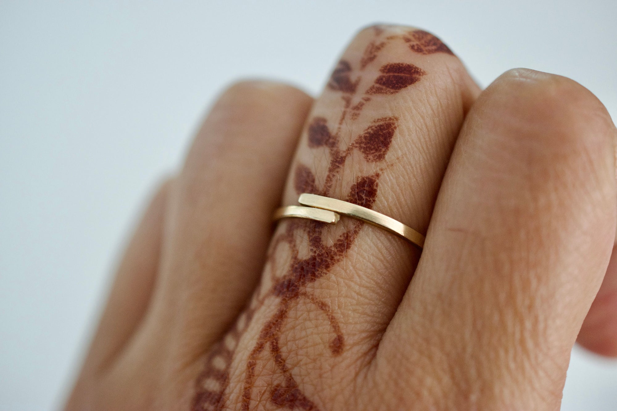 Wrap Ring - Sterling Silver 14kt Gold Filled Wrap Ring - Gift for Her