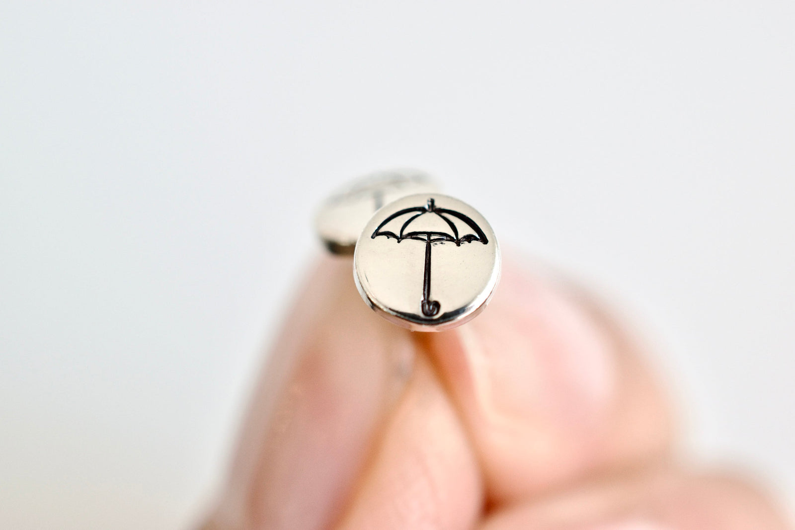 Umbrella Earrings - Sterling Stud Earrings