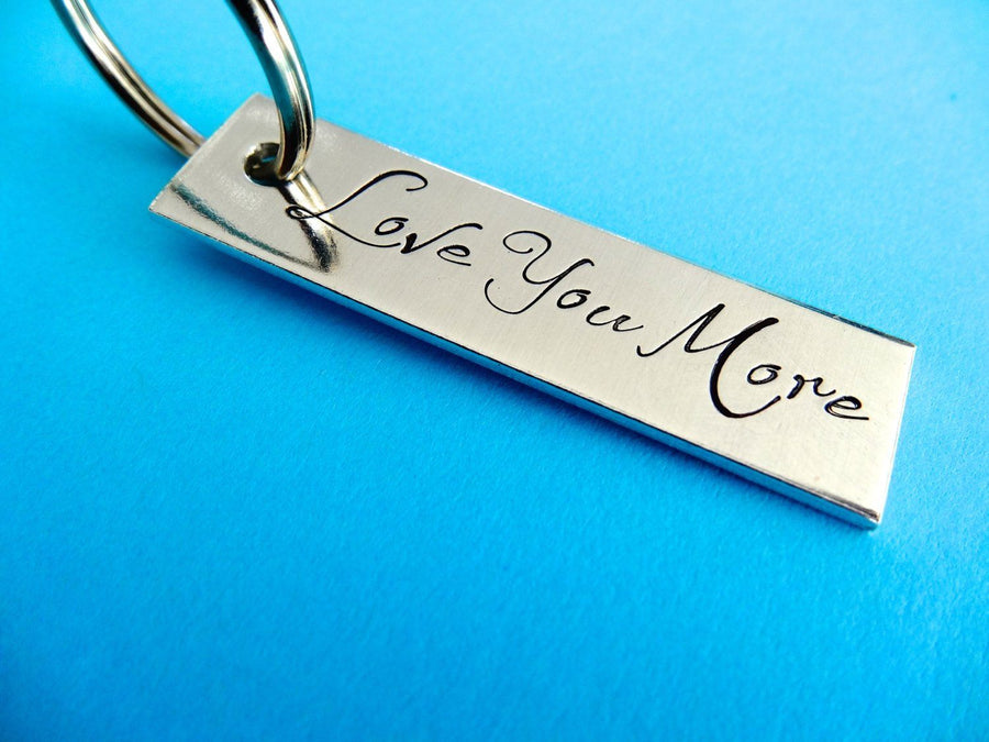 Love You More Keychain 