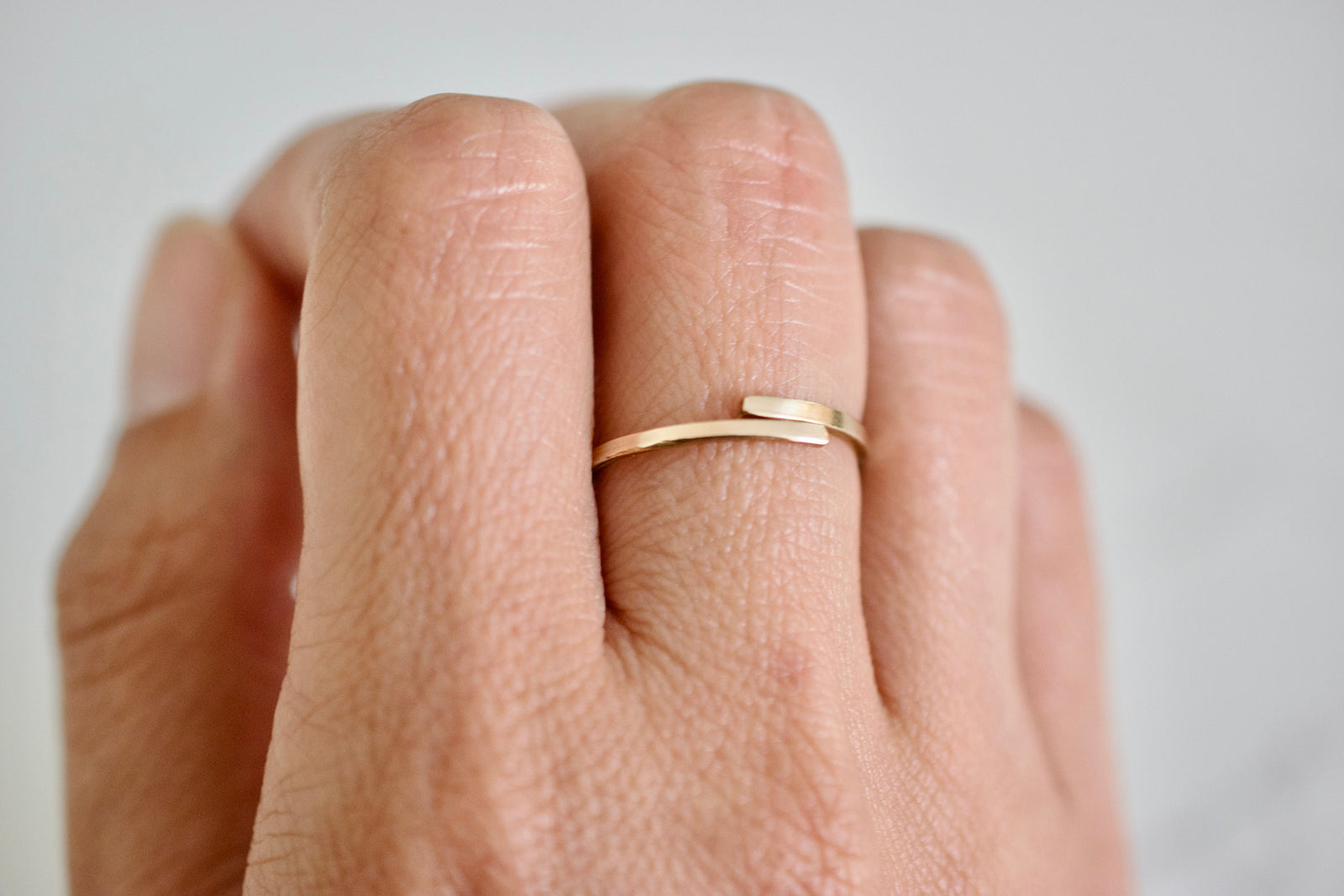 Wrap Ring - Sterling Silver 14kt Gold Filled Wrap Ring - Gift for Her
