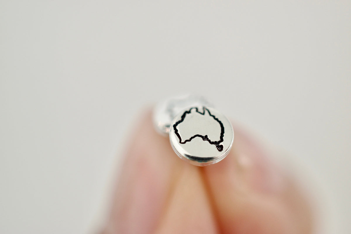 Country Earrings - Sterling Stud Earrings