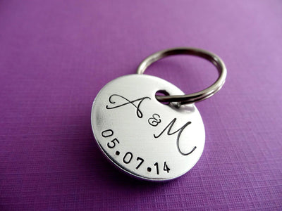 Personalized Keychain, close up