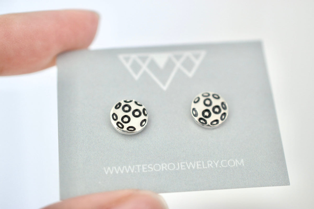 Pickleball Earrings - Sterling Stud Earrings