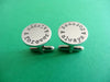 Always and Forever Cufflinks | Anniversary Cufflinks, view from top
