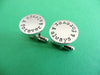 Always and Forever Cufflinks | Anniversary Cufflinks, green background