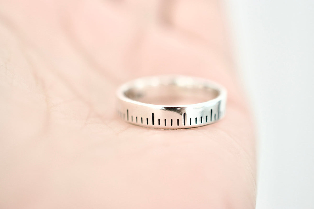 Ruler Ring - Sterling Silver Ring - Gifts for Her