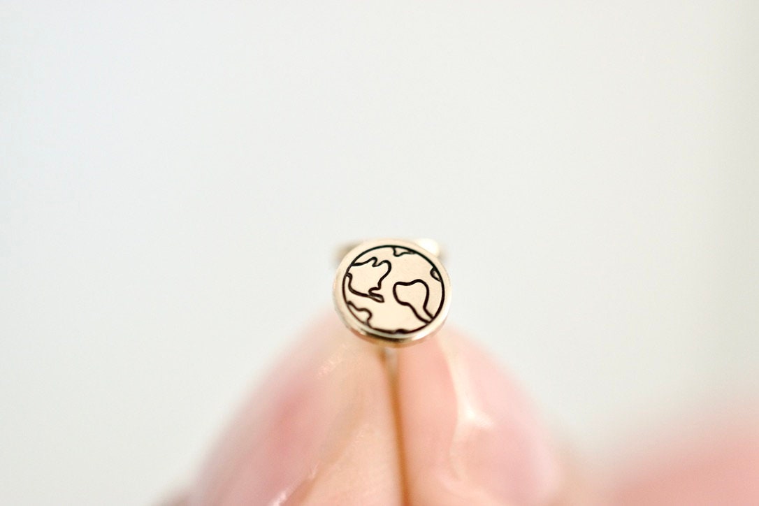 World Earrings - Gold Earth Earrings