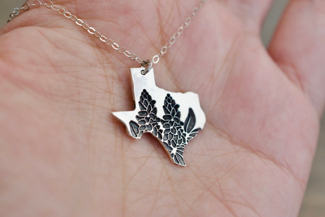 Floral Texas Necklace - Sterling Texas Charm
