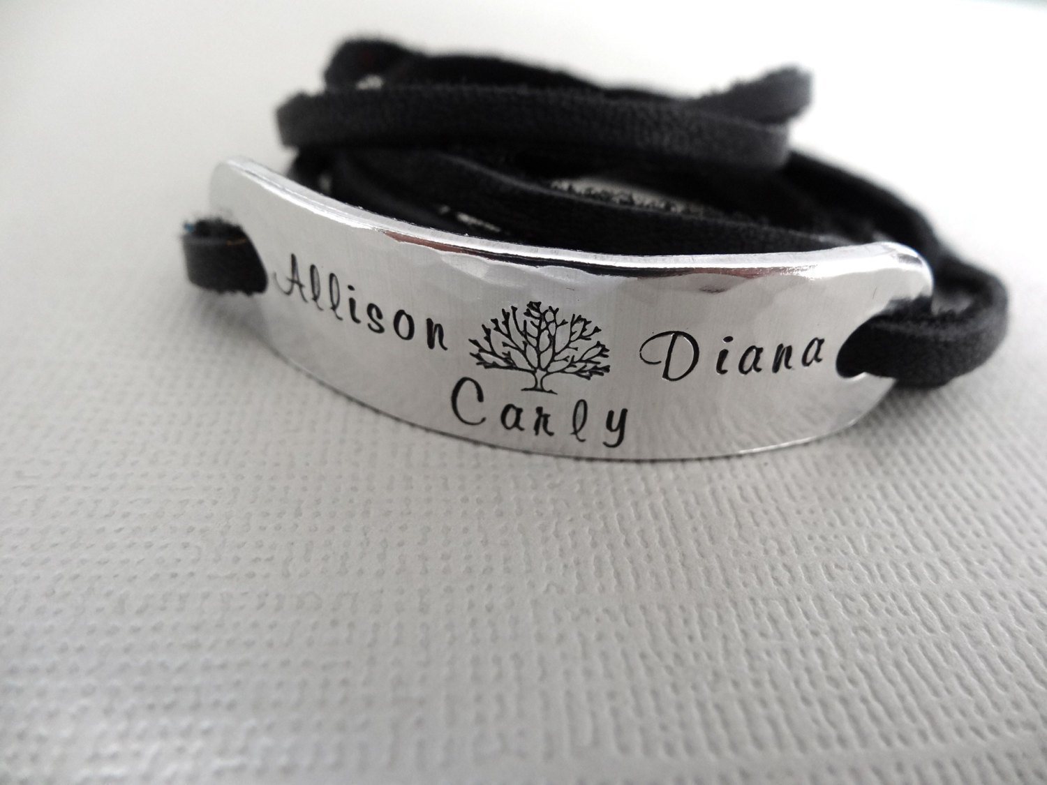 Family Tree Bracelet | Hand Stamped Bracelet