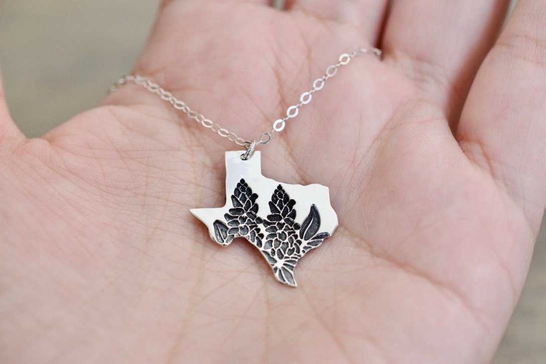 Floral Texas Necklace - Sterling Texas Charm