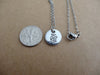 Infinity Necklace | Hand Stamped Charm Necklace, Size Comparison