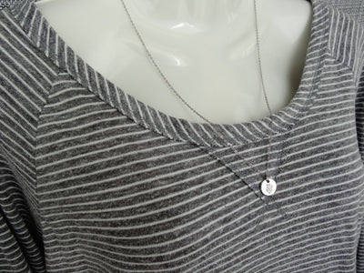 Dandelion Necklace, long version on neck