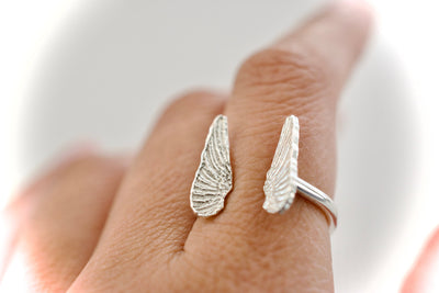 Angel Wing Ring - Sterling Silver Ring