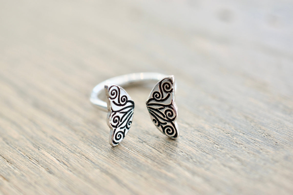 Butterfly Wing Ring - Sterling Silver Ring