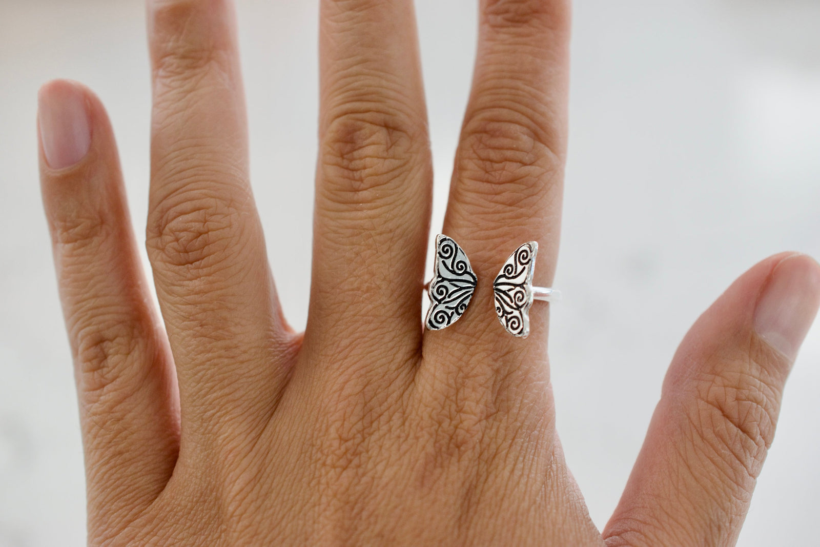 Butterfly Wing Ring - Sterling Silver Ring