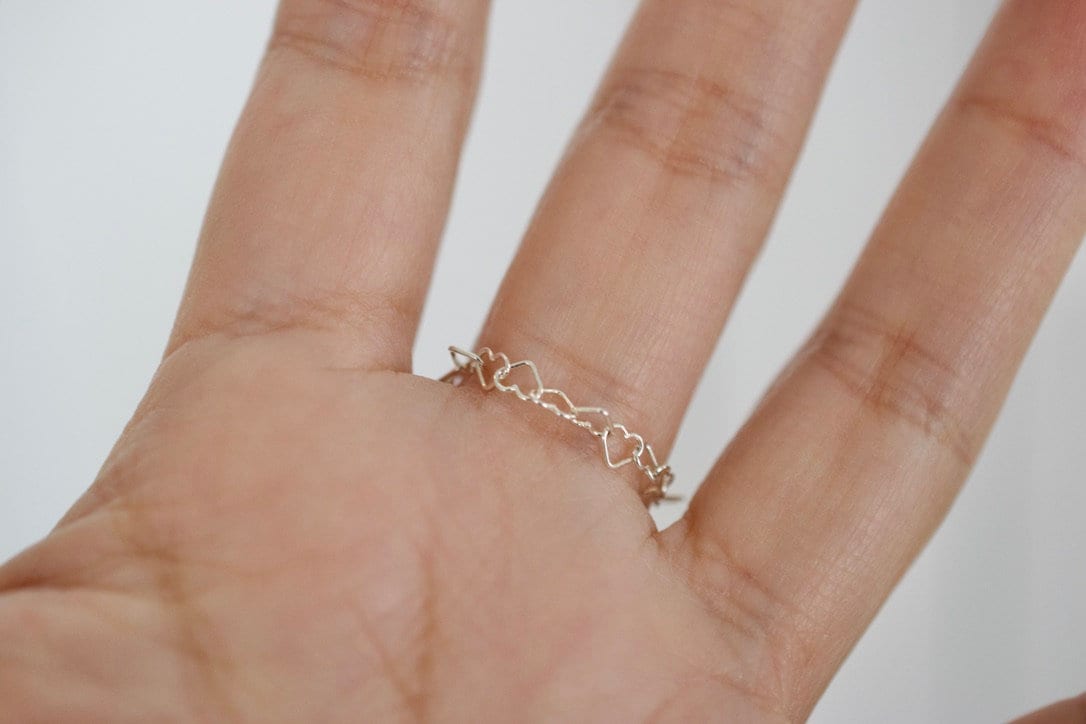 Heart Chain Ring