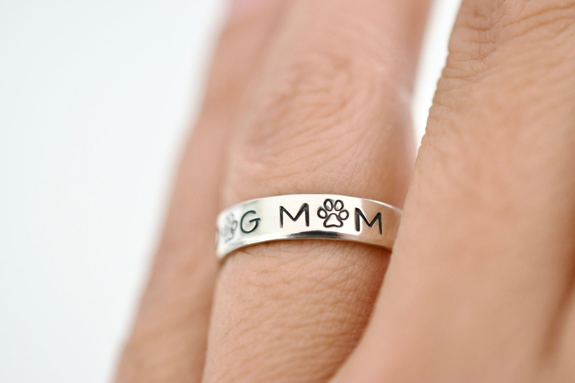 Dog Mom Ring - Sterling Silver Ring