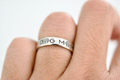 Dog Mom Ring - Sterling Silver Ring