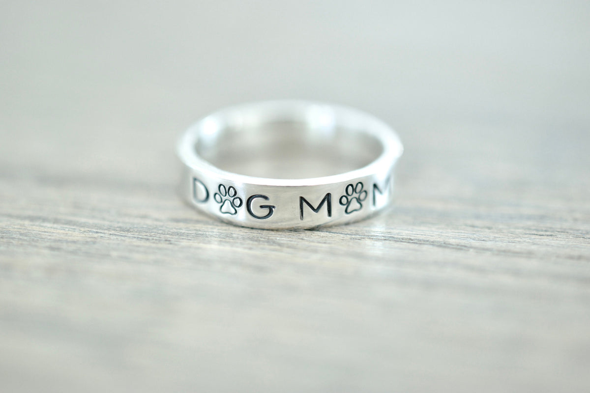 Dog Mom Ring - Sterling Silver Ring