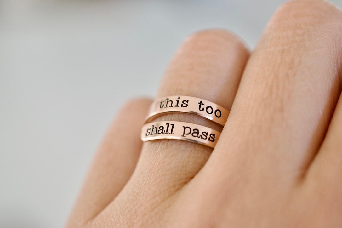 This Too Shall Pass Wrap Ring