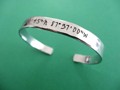 Coordinates Cuff Bracelet