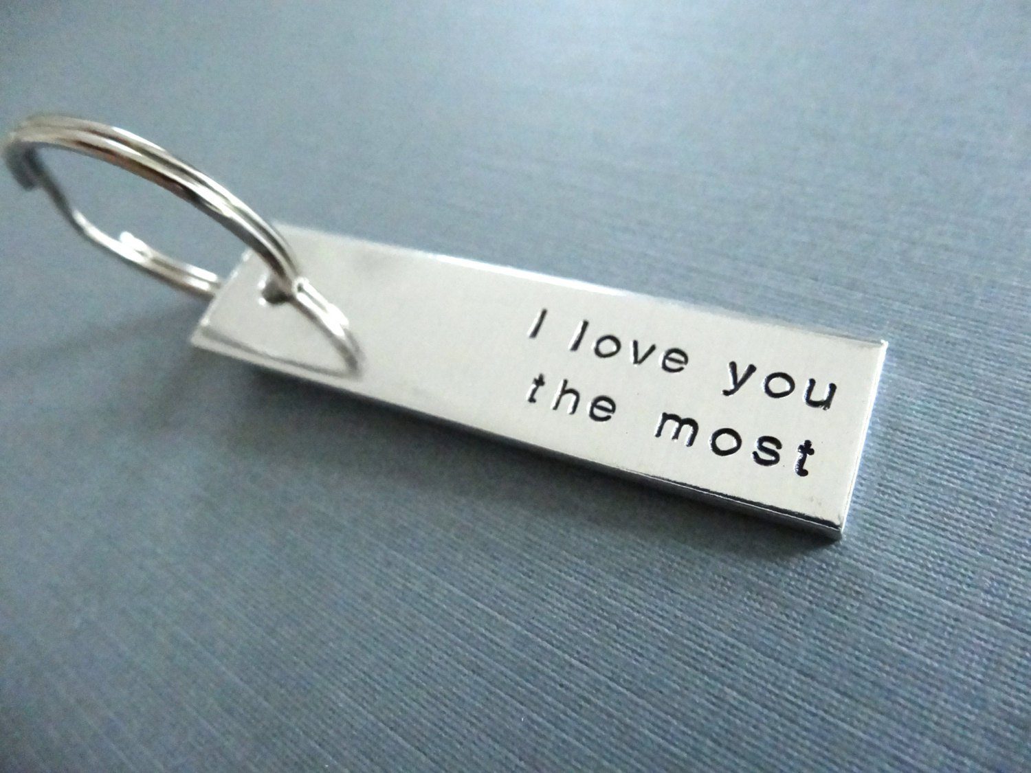 I love you the most Keychain 