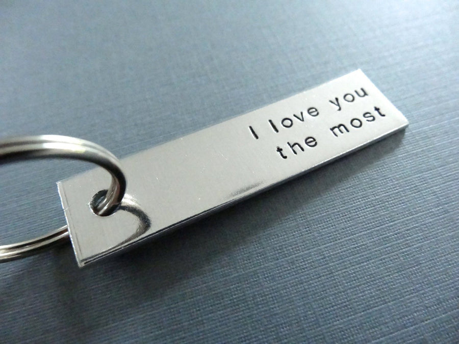 I love you the most Keychain 