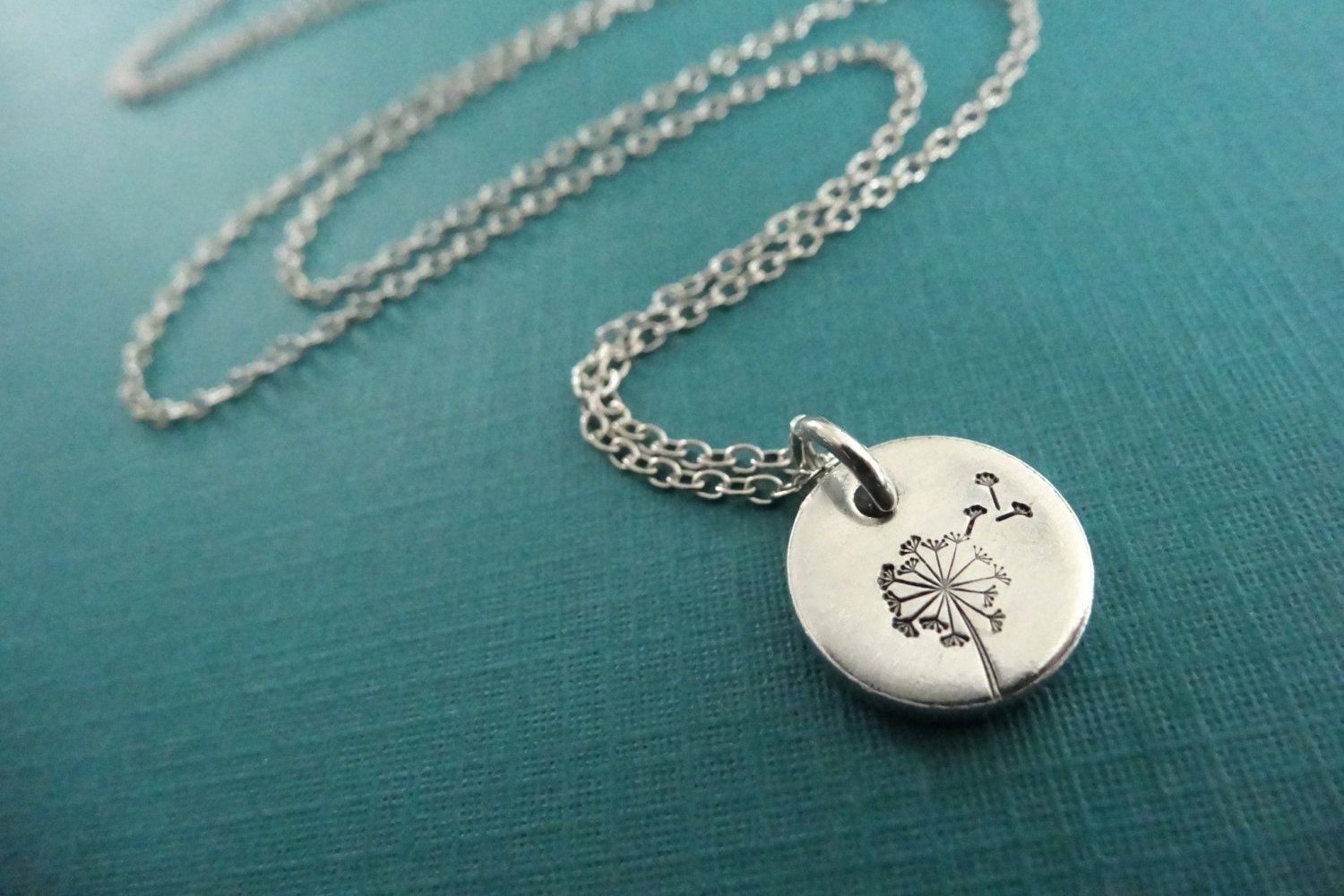 Dandelion Necklace, close up