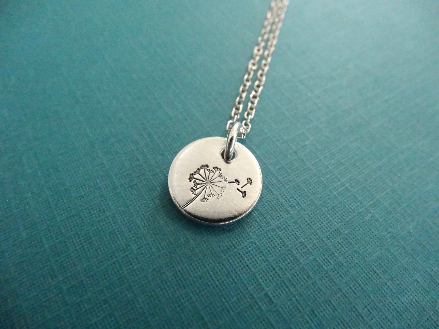 Dandelion Necklace, close up